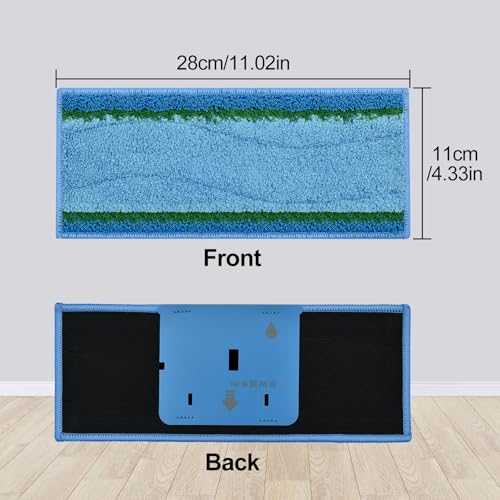 DLAIMI 8 Pack Mop Pads for iRobot Braava Jet M6 M6012 6110 6112 6113 – Reusable Microfiber Deep Clean