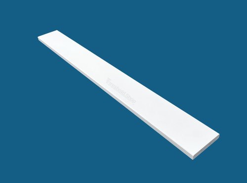 Threshold.Shop Super White Engineered Marble Threshold for Shower Curb, Bathroom Vanity Backsplash, Window Sill, Door Transitions (4" x 36")