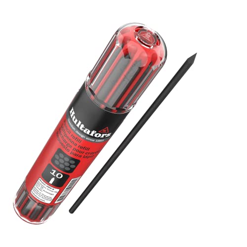 Hultafors Dry-Marker HRD G* Graphite Lead Refills 10 Count, 125mm