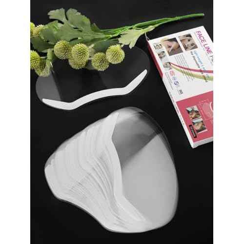 EBANKU Face Eye Shield, 50 Pcs Plastic Shower Shield Visor Eye Protector Makeup Protective Eyebrow for Adults Haircut Hairspray