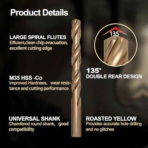 M5 x 0.8 Straight Flute Thread Tap and 4.2mm Twist Drill Bit Set, High Speed Steel (HSS 6542) & M35 Cobalt, Metric Machine Screw Threading and Drilling Tool for Metalworking