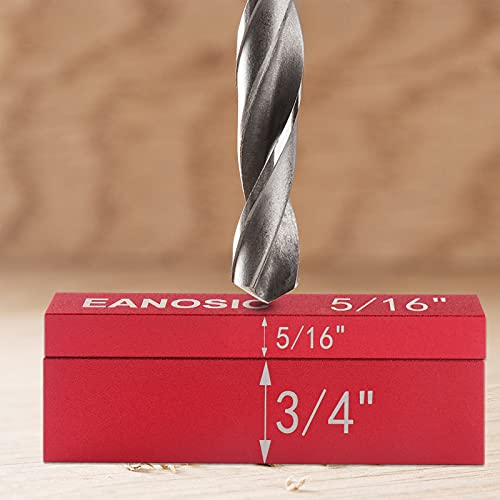 EANOSIC 15 Pcs Setup Blocks Height Gauge Set – Aluminum Router/Table Saw Bars (INCH, Laser Markings, Case)
