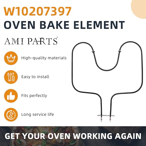Oven Bake Element W10207397 Replacement 2000W 240V for Whirlpool/IKEA