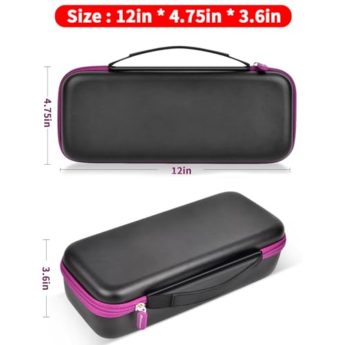 Againmore Black Garment Steamer Carrying Case Compatible with Jack & Rose, FEPPO, Nesugar, Kssvzz 12.2 x 5.12 x 3.15 in