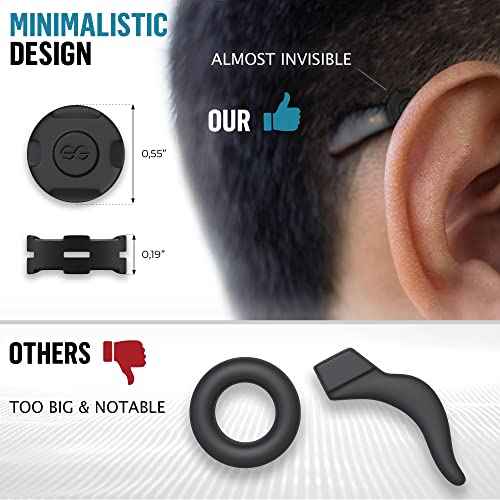 Eyeglass Ear Grips - Silicone Glasses Ear Cushions - 6-12 Pairs