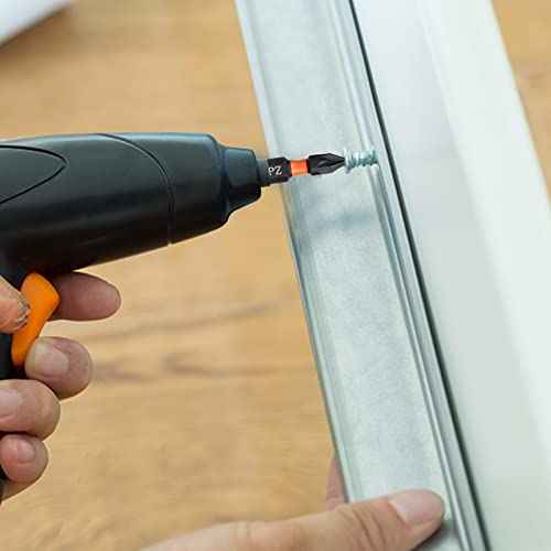 Pro PZ2 Bit Assortment - Screwdriver Bits Set 20Pcs, 25mm Length, Pozi Screwdriver Bit, 1/4 Inch Hex Shank, with Storage Box