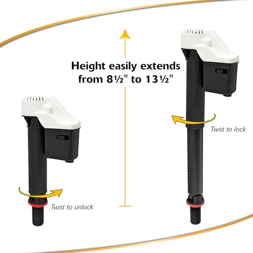 Korky Universal QuietFILL Toilet Fill Valve & 2-Inch Flapper Repair Kit - Easy Install
