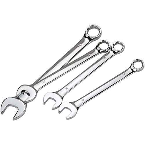 FLZOSPER 24mm Metric Wrench,12-Point Box End Head Combination Wrench Spanner
