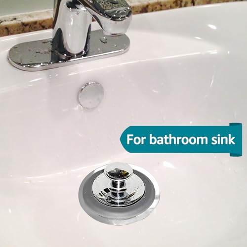 Universal Silicone Bathtub Drain Stopper - Fits 1.1 to 2 Inch Drains