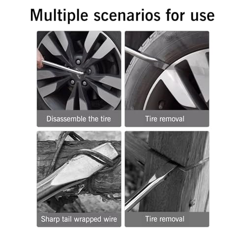 YXQ Car Spare Tire Lug Wrench for Jack 19mm/0.75" L Type Hexagon Slotted End Socket Repair Tool