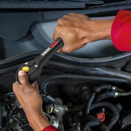 3/8" Drive Ratchet, 72-Tooth Ratchet Handle, 9 Inch Quick Release Reversible Ratchet Wrench, CR-V Steel, Mechanical Maintenance, Automobile and Motorcycle Repair