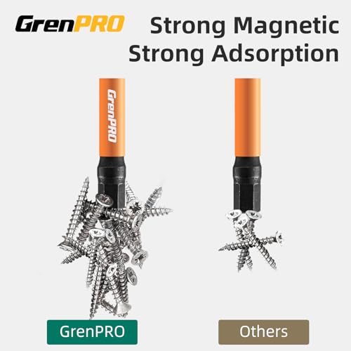 GRENPRO 2-Inch 22-Piece Impact Hex Drill Bit Set, Metric & SAE Wrench Bits