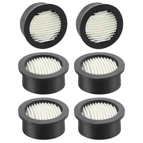 6 Pcs Air Compressor Filter Elements, Intake Filter Silencer Elements Sound Muffler Parts for Air Compressor Filter Noise Muffler Elements Blowers Generators Exhaust Ports