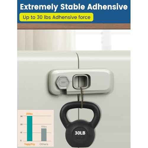 Child Proof Refrigerator Lock,4 Sets Fridge Locks for Kids with 3M Adhesive Backing, Fridge lock for Refrigerators,Oven Lock,Drawers,Wardrobes and Freezers,Child Safety Cabinet Locks Baby Proofing