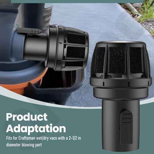 2-1/2 In Muffler Diffuser Wet/Dry Vac Attachment for Craftsman CMXZVBE38660 Shop Vacuums Diffuser Attachment