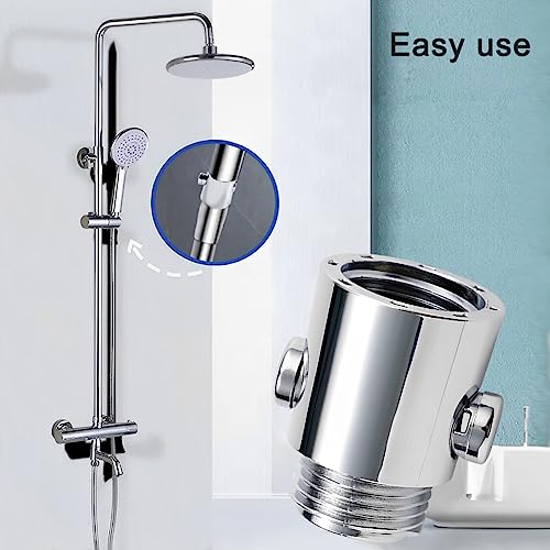 Silver Shower Head Shut Off Valve Water Control Tap for Bathroom & RV