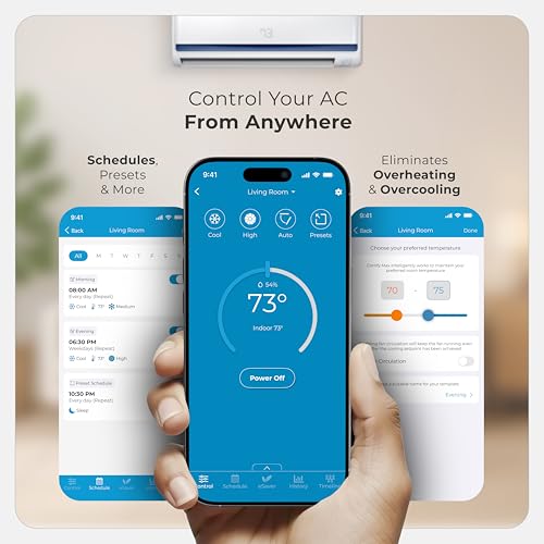 Cielo Breez Max Smart WiFi Thermostat for Mini-Split & AC - Black