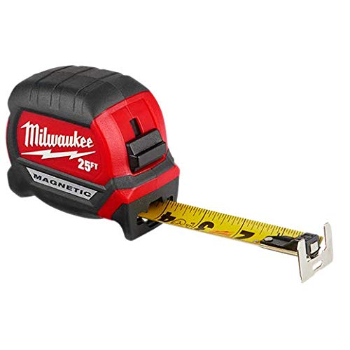 Milwaukee 48-22-0325 Compact Wide Blade Magnetic Tape Measure 7.6m