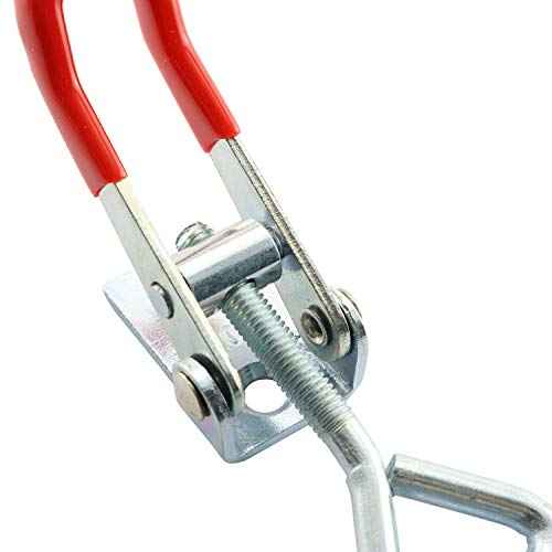 4PCS Latch Catch Cabinet Boxes Handle Toggle Lock Clamp Hasp Silver 4001