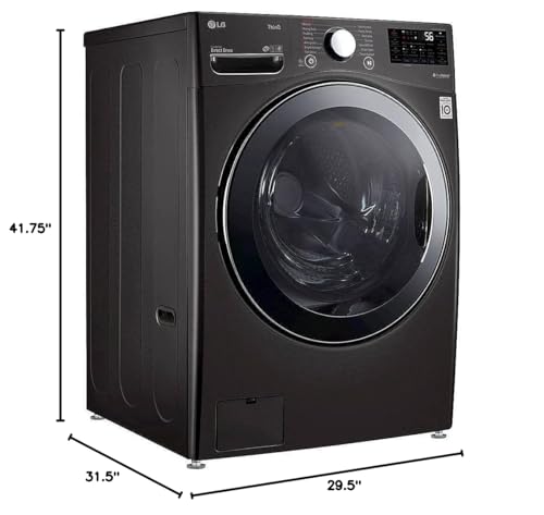 LG WM3998HBA 4.5 cu.ft. Smart Wi-Fi Enabled All-In-One Washer/Dryer with TurboWash® Technology