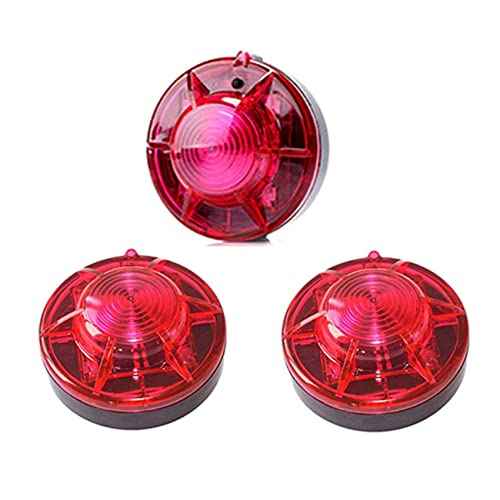 3 Pack LED Road Flares Roadside Flashing Emergency Lights Beacon luminous with Magnetic Base for Vehicle and Outdoor Sports.(Red)