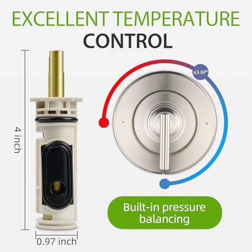 1222 Replacement Cartridge Kit for Moen Single Handle Posi Temp Shower Valve