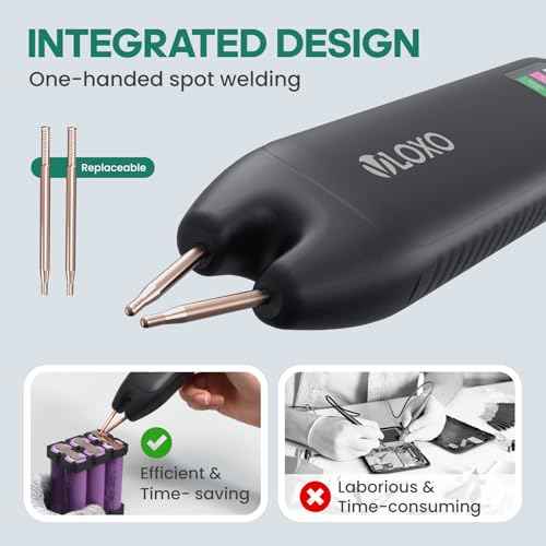 VLOXO Battery Spot Welder, Battery Welder 99 Gear Adjustable Handheld Spot Welder with LCD Screen Automatic and Manual Modes Portable Spot Welding Machine for Welding Nickel Strips and Iron