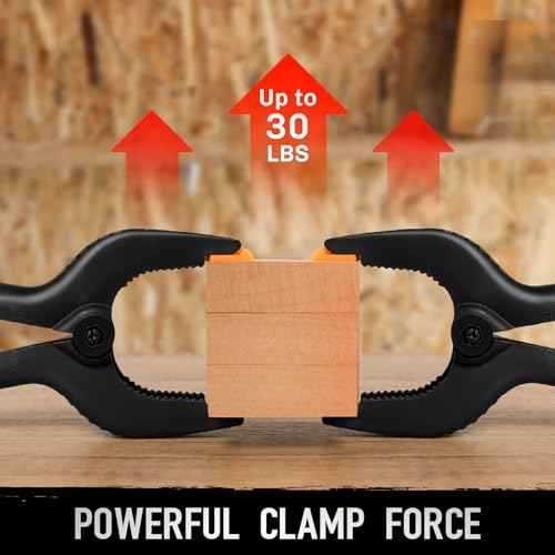 4.5 Inch Spring Clamps Heavy Duty, 10 Pack Spring Clips, Backdrop Clips Clamps for Crafts Woodworking Photography