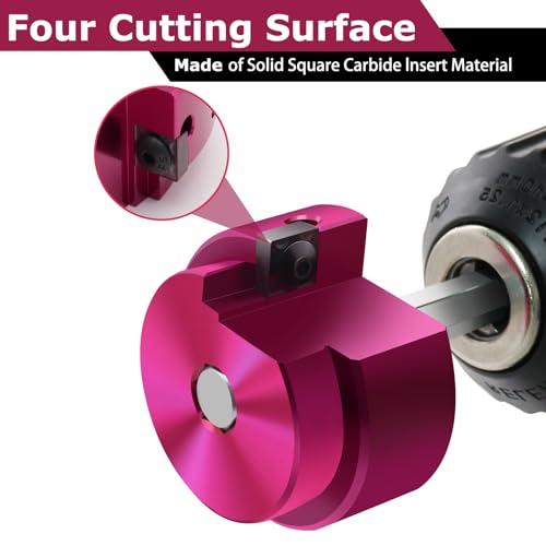 2 Inch PVC Pipe Reamer with Hex Shaft - Plumbing Fitting Saver Tool for Water & Drain Pipes