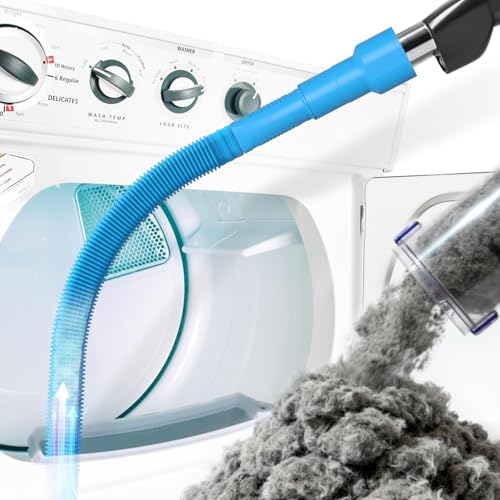 Holikme Dryer Vent Cleaner Kit - Blue Lint Vacuum Attachment for Safe, Efficient Dryer Maintenance