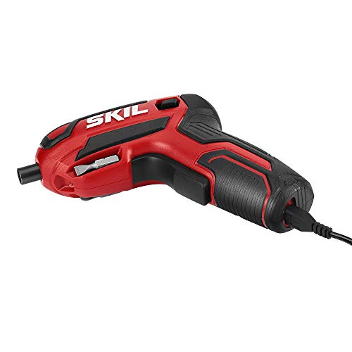 Skil 4V Rechargeable Cordless Screwdriver Set with 9 Bits & USB Charger - SD561801
