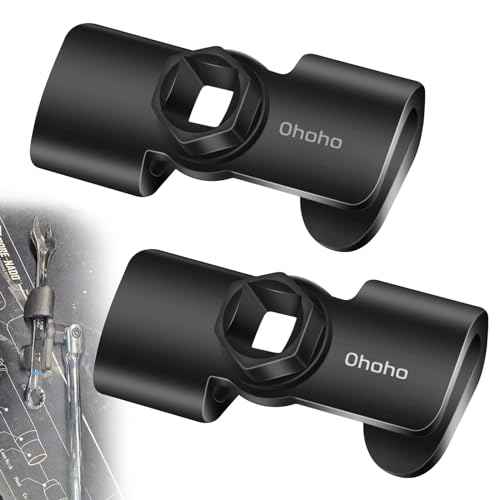 Ohoho 2 Pack Universal Wrench Extension Tool Adaptor for 1/2 Inch Drive Breaker Bars/21 mm Hex Drive, 49403 Wrench Extender for Cheater Bar, Extend Wrenches Tool to Removed Over Stubborn Nuts & Bolts