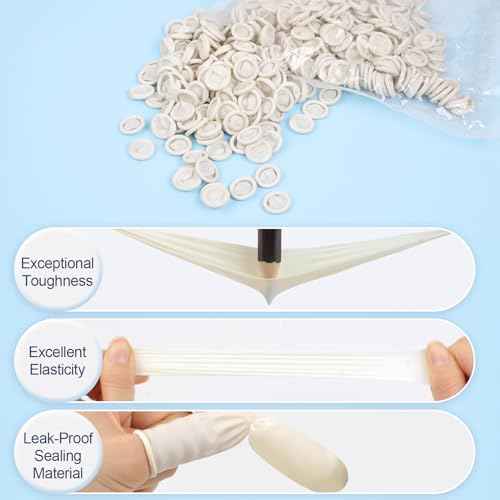 Finger Cots Finger Gloves Disposable(Approx 480pcs),Medium Finger Protectors,Finger Covers Protection for Finger Tips,Thumb Protector for Electronic Repair, Handmade, Industrial Apply