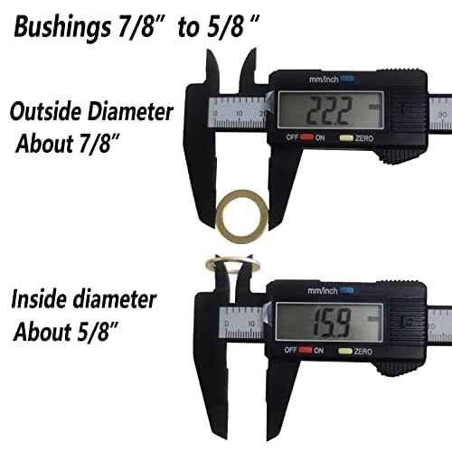 10PCS Saw Blade Bushings - 7/8" to 5/8" Brass Ring Adapter Thickness of 1.0mm by ANTENGDATOOL