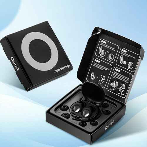 Ear Plugs for Sleeping Noise Cancelling, 25dB Ear Plugs for Noise Reduction with 8 Ear Tips, Reusable Silicone Earplugs Hearing Protection for Concert, Motorcycle, Sleep,and Snoring