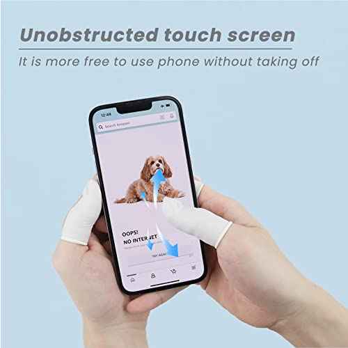 Finger Cots, Inartato Latex Finger Protectors Rubber Finger Tips Sleeves Toes Gloves Multi-Used for Handmade, Beauty Nail, Tattoo Electronic Repair Apply (Medium Size 300 Pcs Per Case)