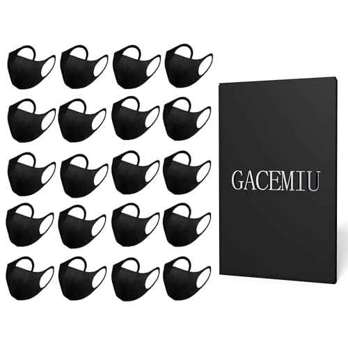 20 Pack Face Mask Unisex Washable and Reusable Comfortable Face Protection from Dust Pollen Pet Dander Fashionable Anti-Smog