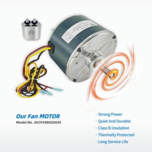 LEUNGOO 1/10HP Condenser Fan Motor Replacement for Carrier 5KCP39BGS069S