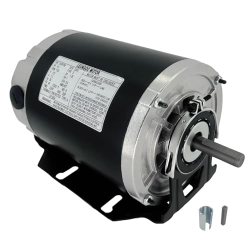 1/2HP Electric Blower Motor 115V 1725RPM 48 Frame Belt Drive Replacement