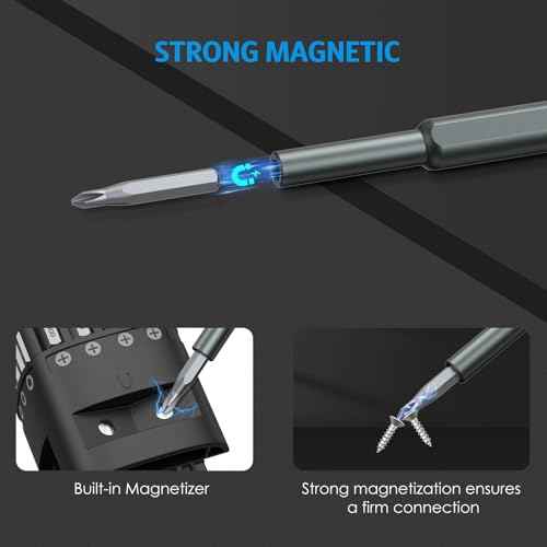 AMIR 46-in-1 Precision Screwdriver Set, Magnetic Small Screwdriver Set with Case, Mini Repair Tool Kit for Phone, Computer, Watch, Macbook, Glasses Switch RC Watch DIY, Small Gift for Men