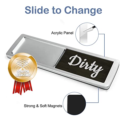 Oxepleus Clean Dirty Magnet for Dishwasher - Farmhouse A-Silver