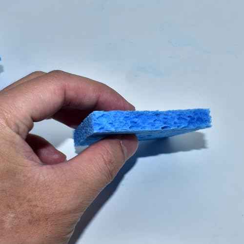 10 Pcs Soldering Iron Special High Temperature Sponge,With Holes 60mm x 60mm x 10mm,Blue