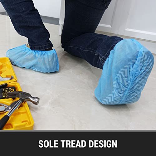 Shoe Covers Disposable Non Slip, 200 Pack (100 Pairs), Durable Non Woven Boot Covers for Indoors, One Size Fits Most