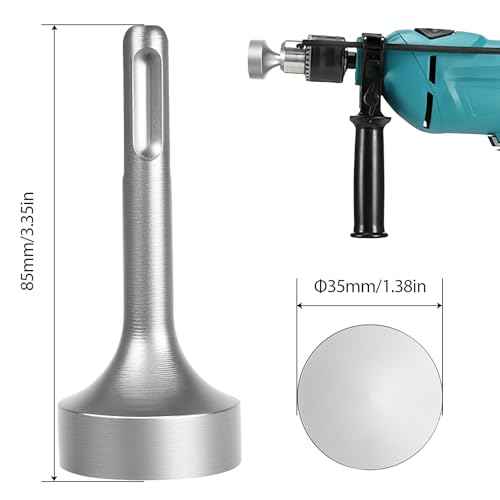 Utoolmart SDS Plus Ground Rod Driver for All SDS Plus Hammer Drills Steel, Heavy Duty Forged Steel Drill Bit Driver Socket for Rotary Hammer Drill (Flat)