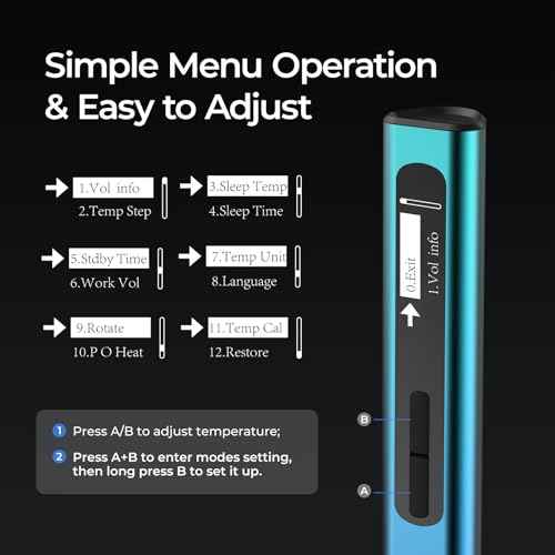 Soldering Iron Kit, 96W USB-C Soldering Iron, 8S Heat Up Adjustable Temp 176¡ÆF-788¡ÆF with 5 Soldering Iron Tips, Pencil Soldering Iron Support PD/QC/DC Power Supply for Electronics Repair
