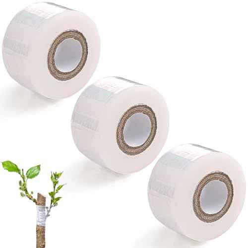 3 Pack Plant Grafting Tapes Stretchable Plant Repair Tapes Garden Grafting Tape,Graftings Film,Plants Tape for Broken Stem,Perfect for Fruit Floral Tree and Plants
