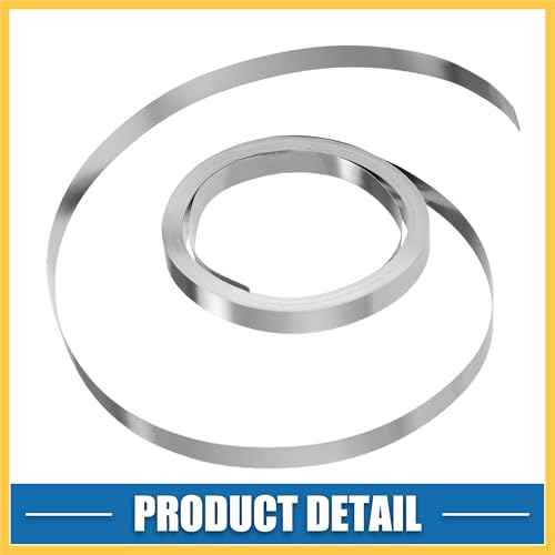 Car Pure Nickel Strip 99.6% Nickel 0.12x8mm 32.8ft Nickle Tabs for 18650 Soldering Tab for High Capacity Lithium Li-Po Battery NiMh NiCd Silver Tone Auto Replacement Parts