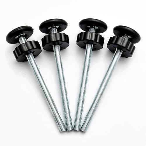 4 PCS Baby Gate Replacement Parts, 8MM Baby Gate Spindle Rods, Hardware Parts Kit for Pet & Dog Pressure Mounted Safety Gates, Extra Long Tension Gate Extender