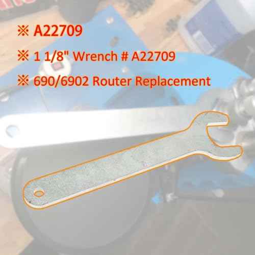 A22709 1 1/8" Wrench Replacement Part Porter Cable Router 690/6902 Open-End (1pc)
