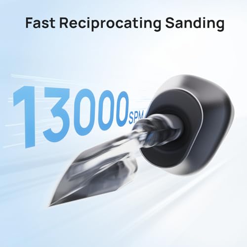 HOZO NeoSander Reciprocating Detail Sander with Adjustable Stroke, Compact Electric Pen for Precision Crafts & Model Making